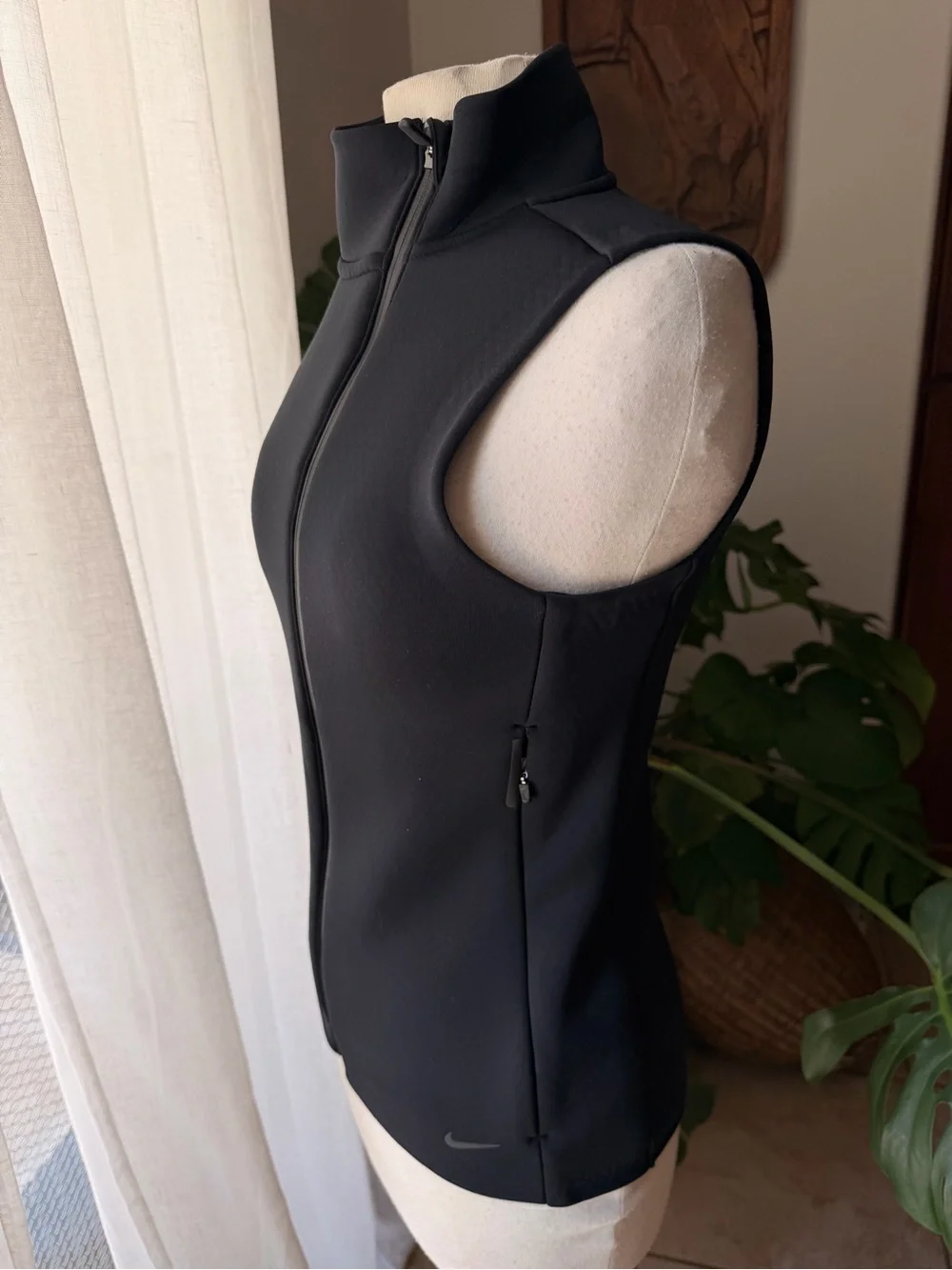 Nike Therma-FIT Black Scuba Style Zip Vest Size Small